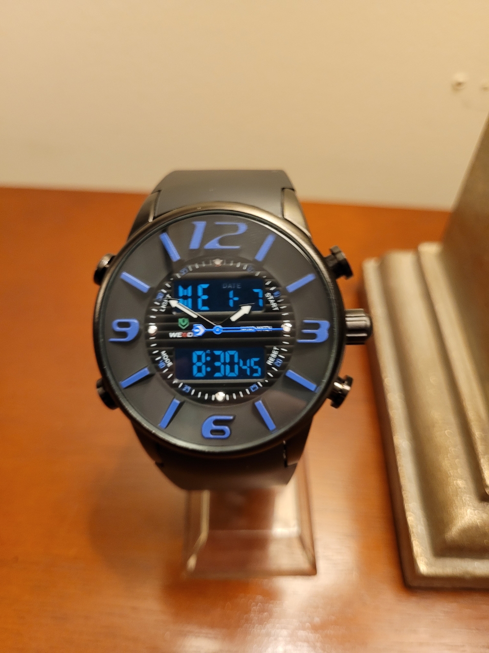 Brand New Blue Weide Sport Analog-Digital Dual Time Men's Watch